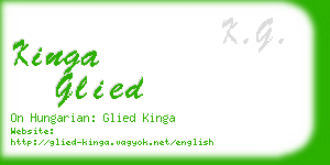 kinga glied business card